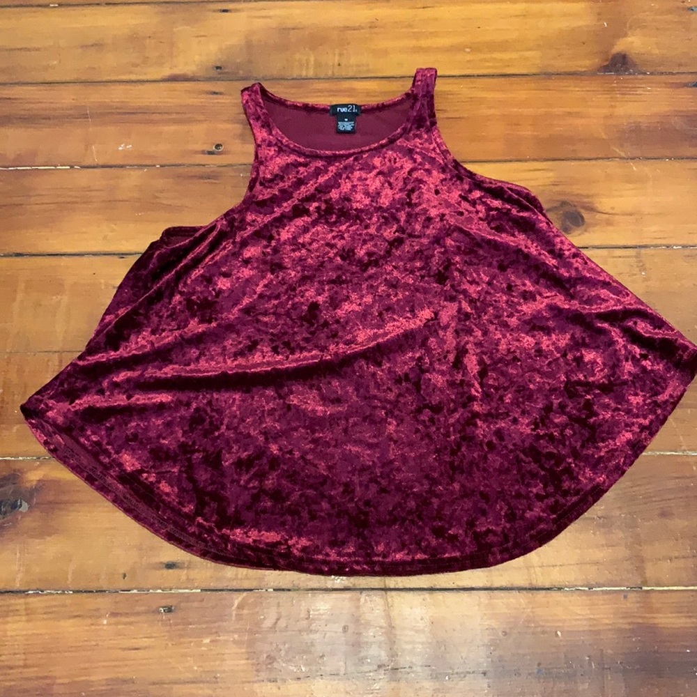 Rue 21 Crushed Velvet Tank